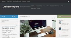 Desktop Screenshot of littleboyreports.com